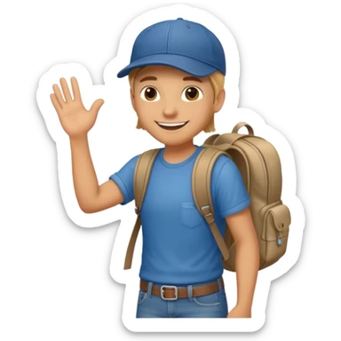 Hitchhiking  sticker