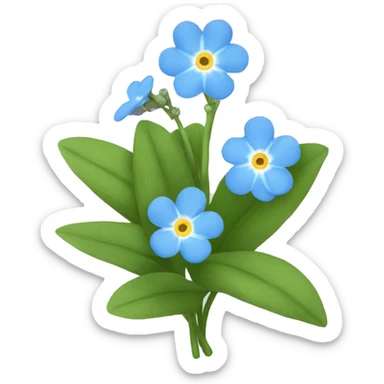 forget-me-nots sticker