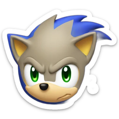 Sega sonic sticker