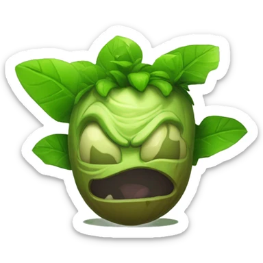 Lanzaguisantes del juego plantas contra zombies sticker