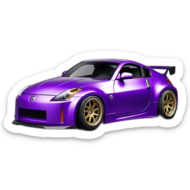 350z drift tuning purpel sticker