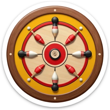Please create carrom board game emoji in square format sticker