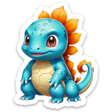 Shiny Exotic Bulbasaur-Squirtle-Charmander-Hybrid-Creature sticker