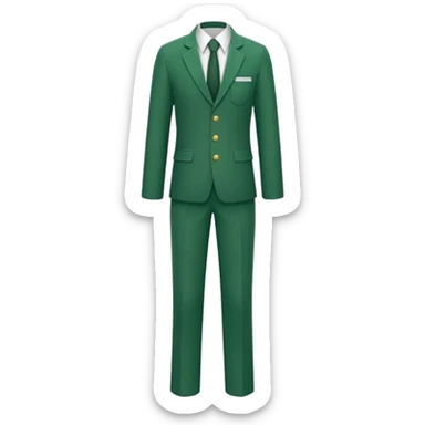 green academia uniform with pants sticker