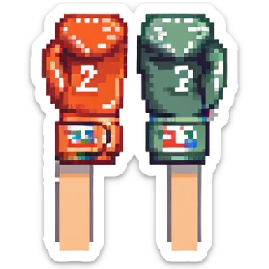 боксерские перчатки с надписью "23", no background sticker