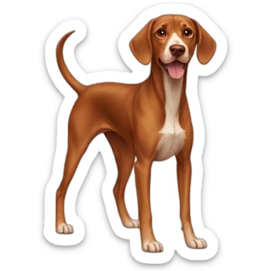Dog Viszla full-height sticker