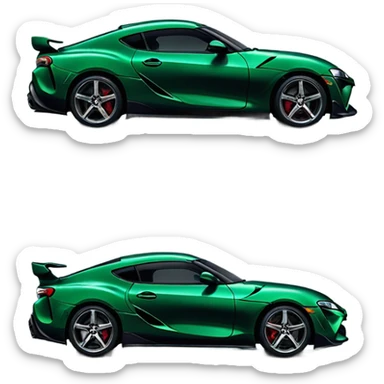 Toyota Supra new dark green sticker