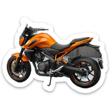 Moto duke 200 color naranja 2021 sticker