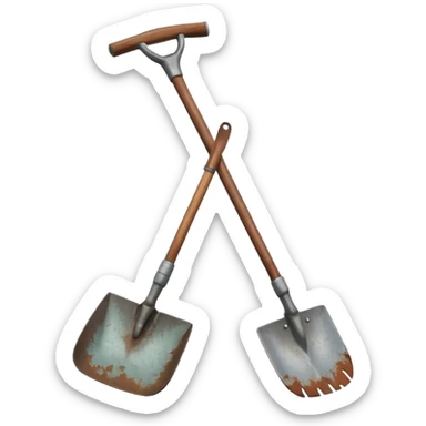 Gardening hoe sticker