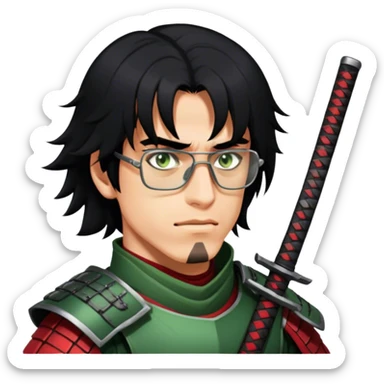 Battle-Ready Samurai sticker