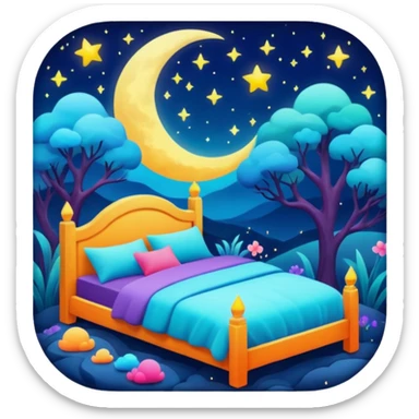 dream at night sticker