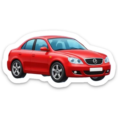 red car wash shop sticker