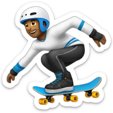 Ilan sur un skate  sticker