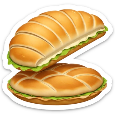 Bread pita sticker