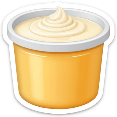 plastic tub creams sticker