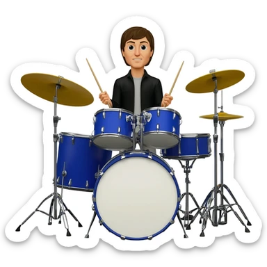 ringo on drums sticker