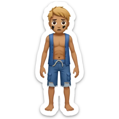 shipwreck survivor, full body sticker