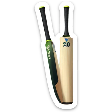 Cricket bat emoji small size sticker