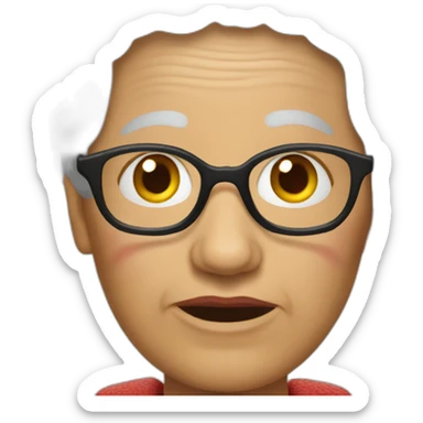 santa claus granny sticker