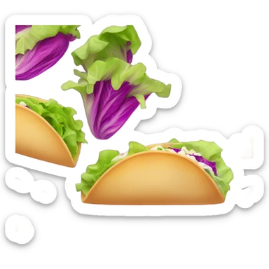 Hot pink taco  sticker