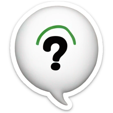 Questions mark with tutor sticker