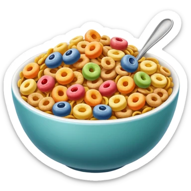 Cereal 5-Color Flavour sticker