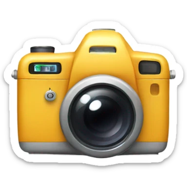 Camera with flash sticker