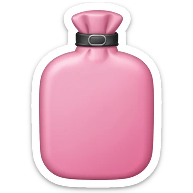 a pink a hot water bottle  sticker