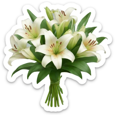 Bouquet of lilies sticker