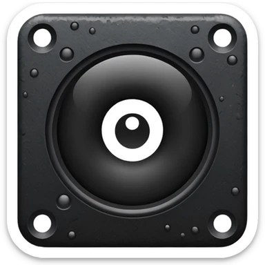 create a black hail camera aperture emoji di 24px sticker
