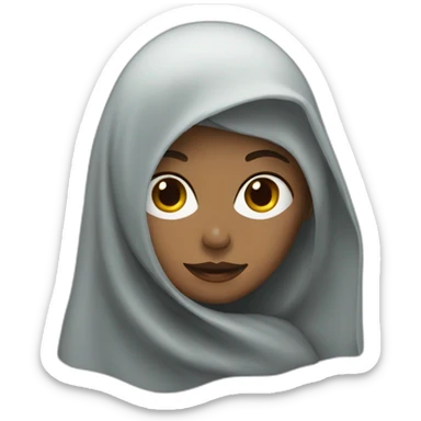 A veiled woman sticker
