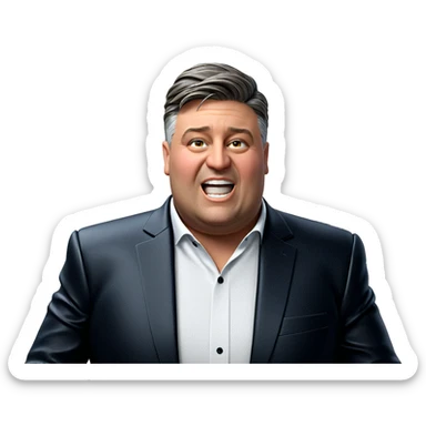 stylish male in formal attire sticker