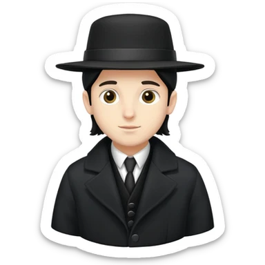 Hasidic boy sticker