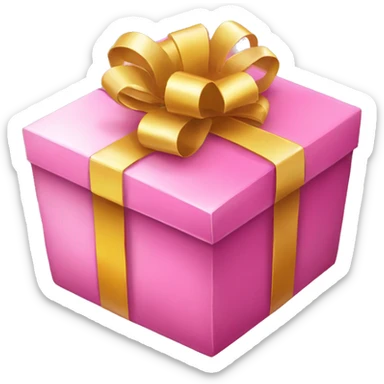 caja de regalo rosadp sticker