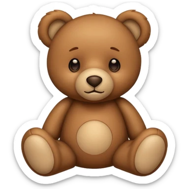 a teddy bear emoji sticker