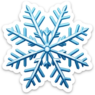 Kar tanesi sticker