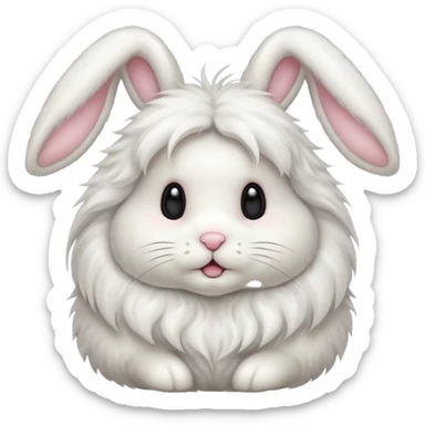 angora bunny sticker