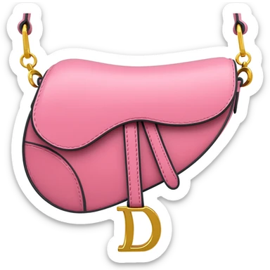 dior pink saddle bag sticker