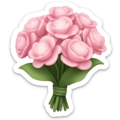 Light Pink flower bouquet  sticker