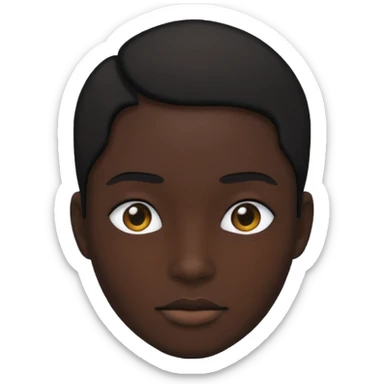 silhouette portrait sticker