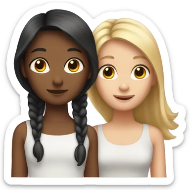 Three friends all girls sticker