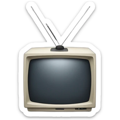 the writing the end on a tv sticker