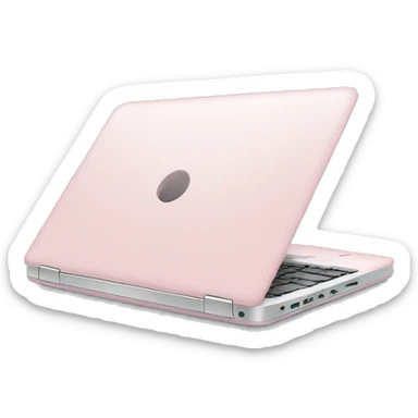 Light pink laptop sticker