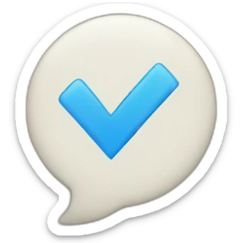 blue checkmark sticker