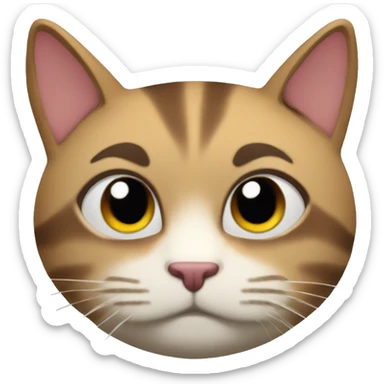 Roblox character as the cat face emoji sticker