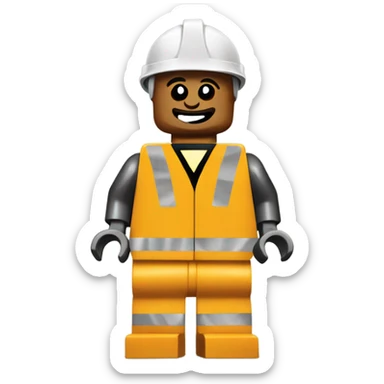 Lego construction set sticker