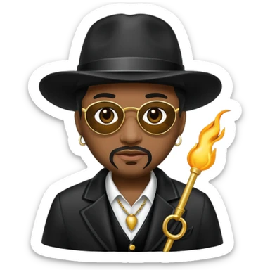 A black pimp sticker