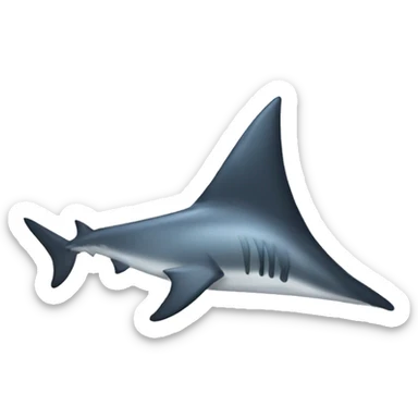 shark fin sticker