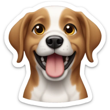 Cachorro salsicha sorrindo sticker