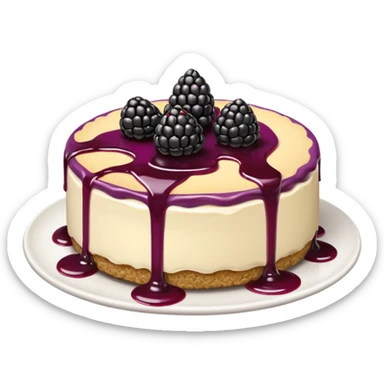 black berry cheese cake  sticker